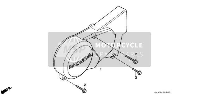 Honda ST70 1994 Izquierda Caja del cigüeñal Cubrir para un 1994 Honda ST70